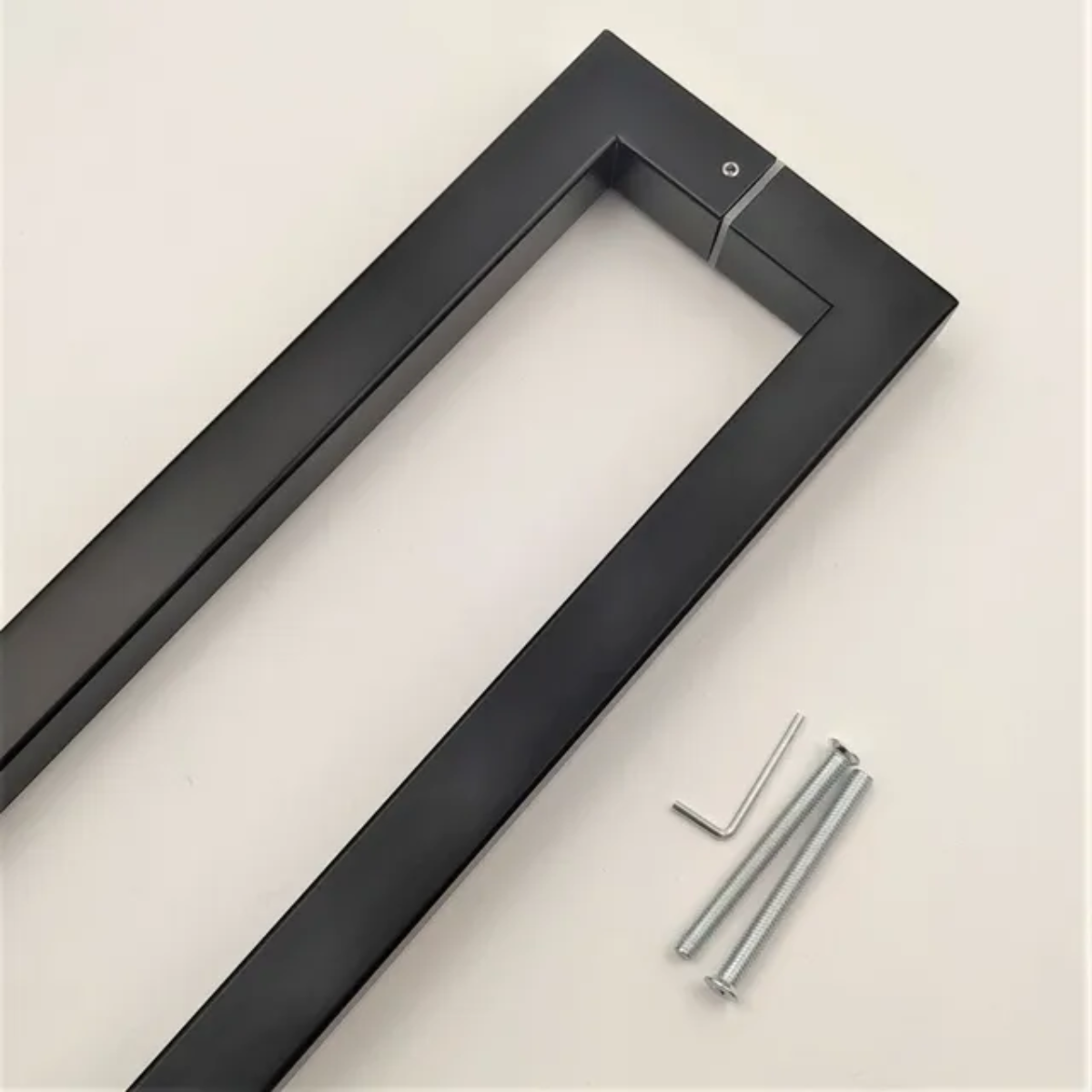 Manijón Doble Cuadrado Para Blindex O Madera 120cm 25x38mm
