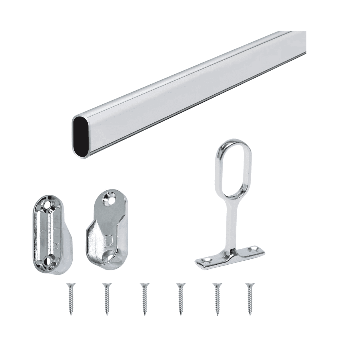 barrote oval con soportes