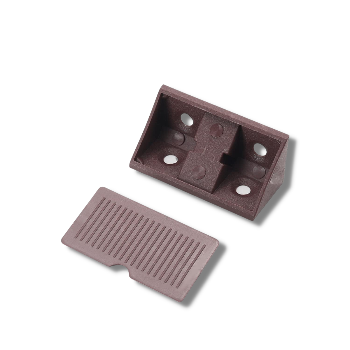 Escuadra Plástica Blanca Pack 10 Unidades - Armado De Muebles