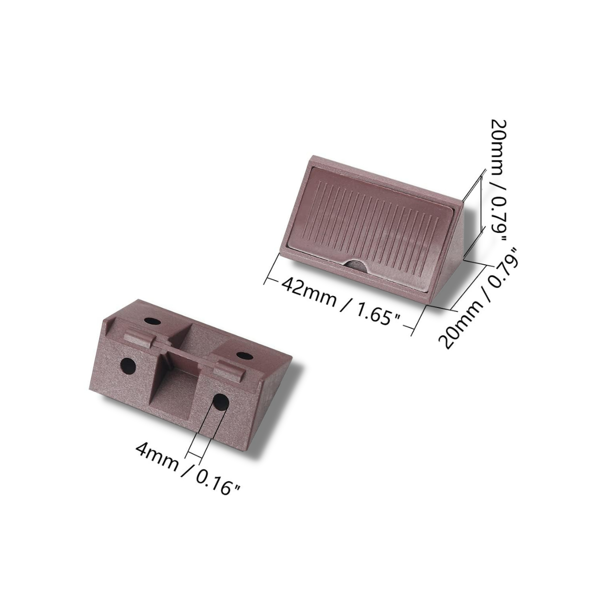 Escuadra Plástica Blanca Pack 10 Unidades - Armado De Muebles