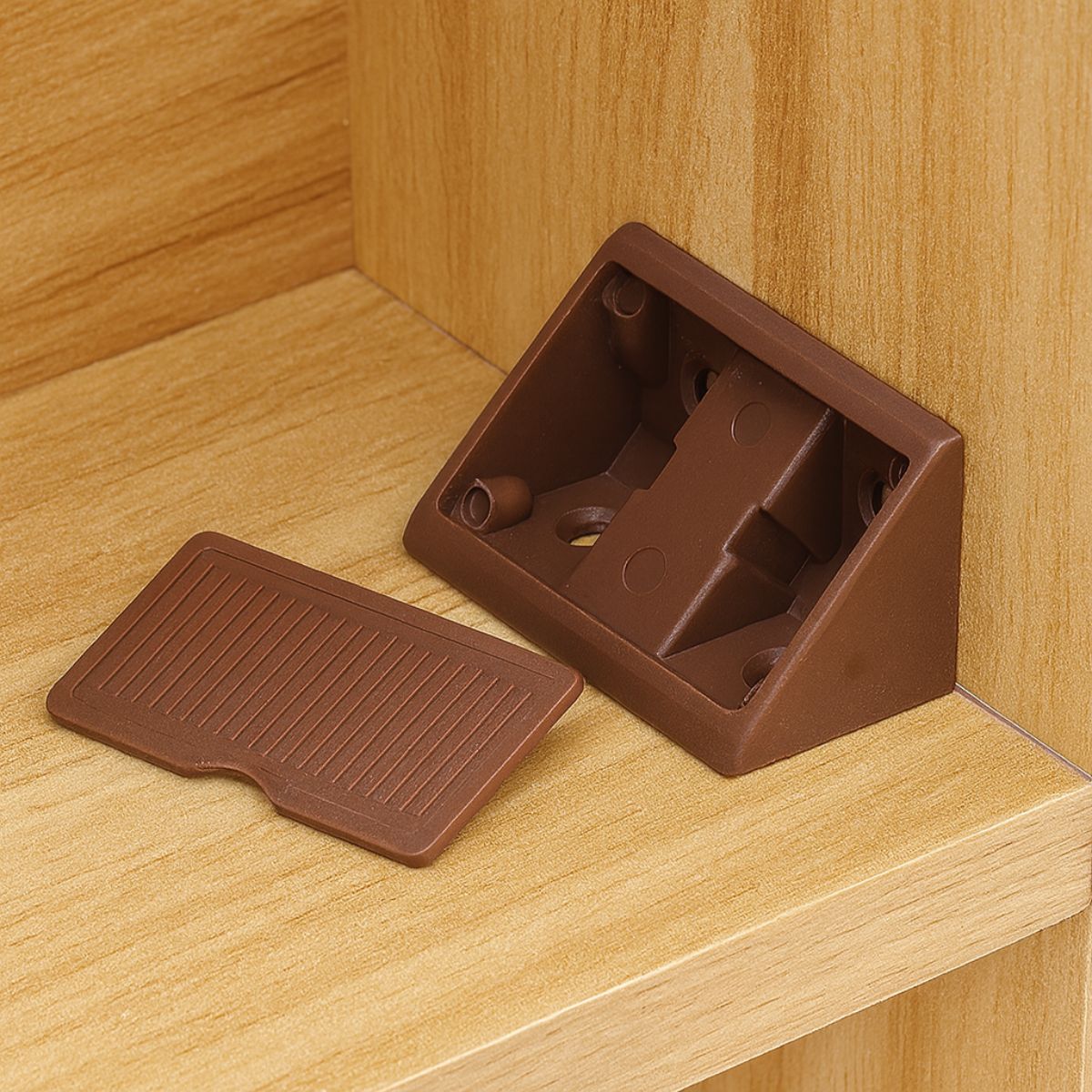Escuadra Plástica Refuerzo Para Muebles Pack 10 Unidades