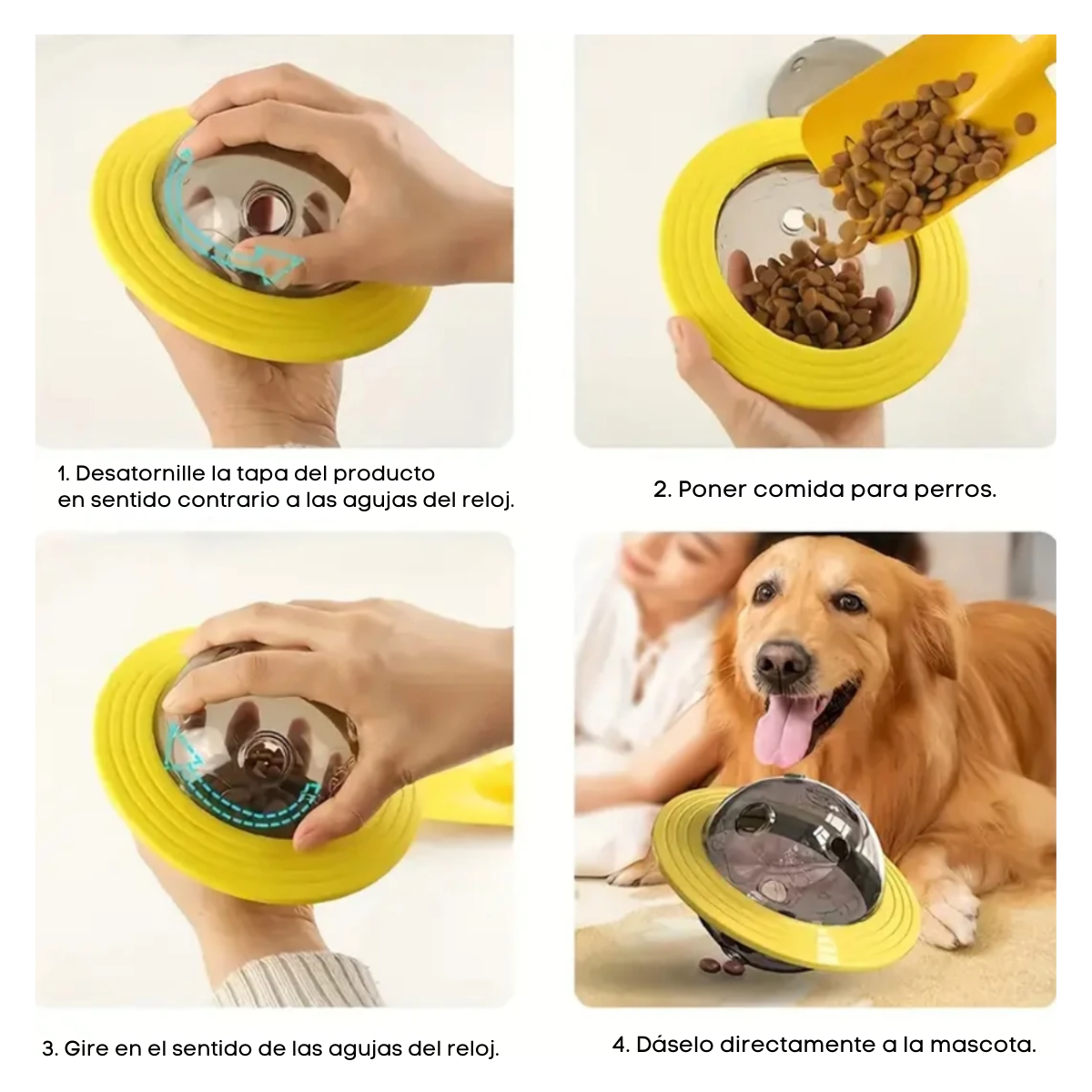 Juguete Interactivo Platillo Volador Para Perros