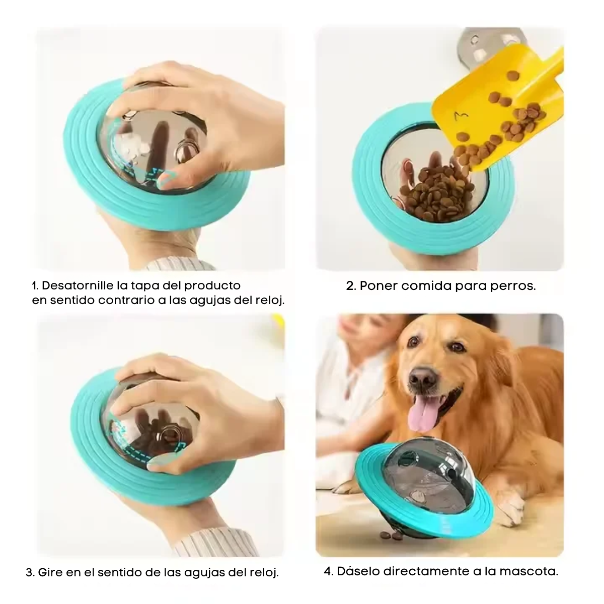 Juguete Interactivo Platillo Volador Para Perros