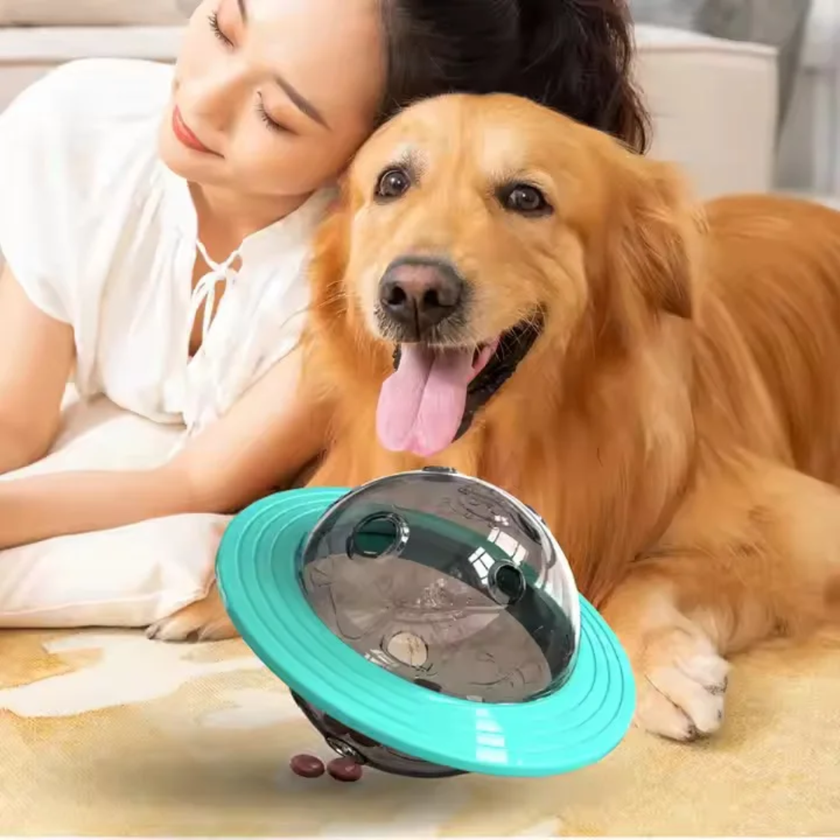 Juguete Interactivo Platillo Volador Para Perros