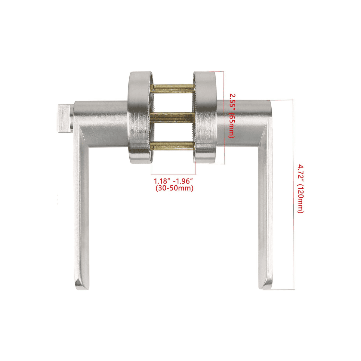 Manija línea bella para puerta con llave y tranca interior