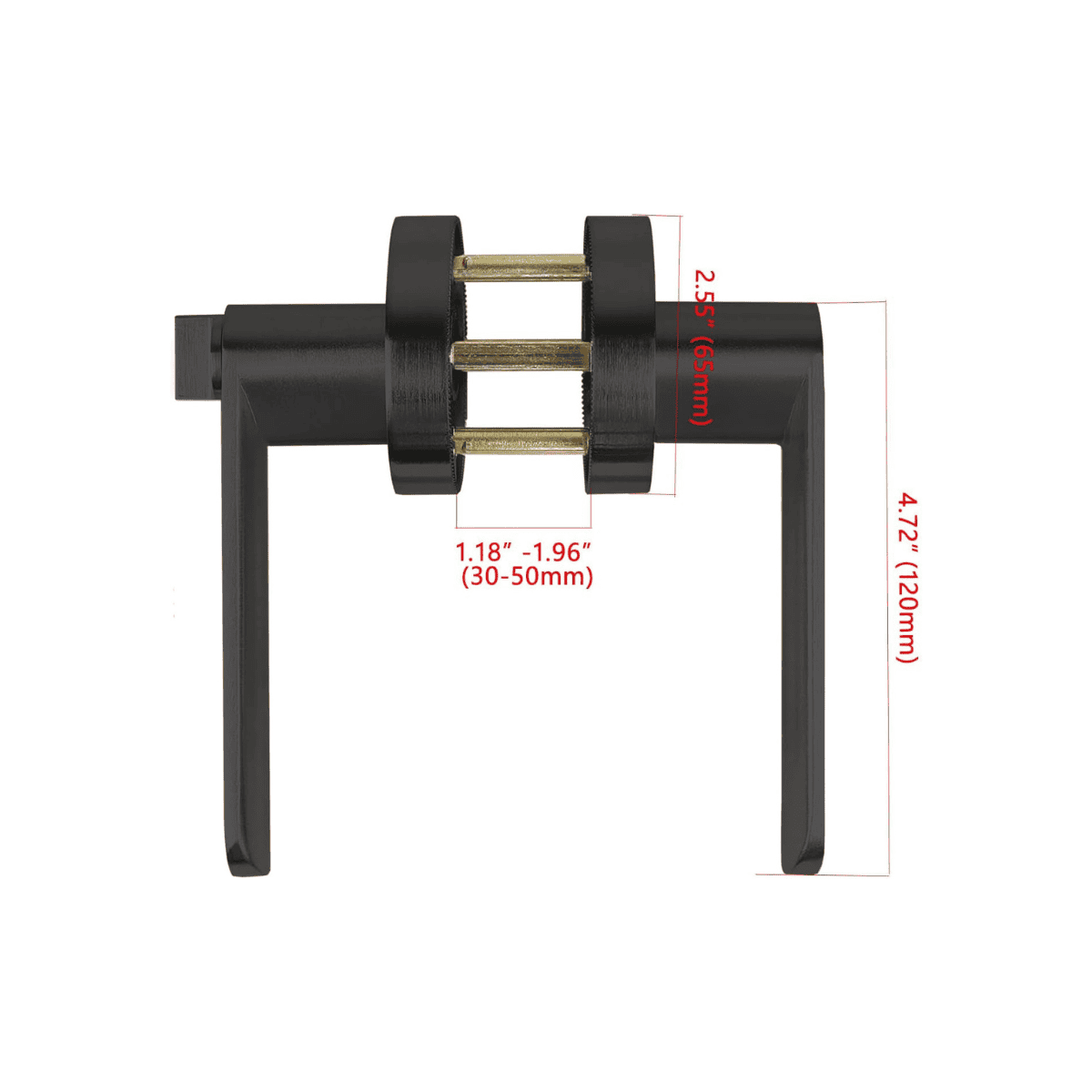 Manija línea bella para puerta con llave y tranca interior