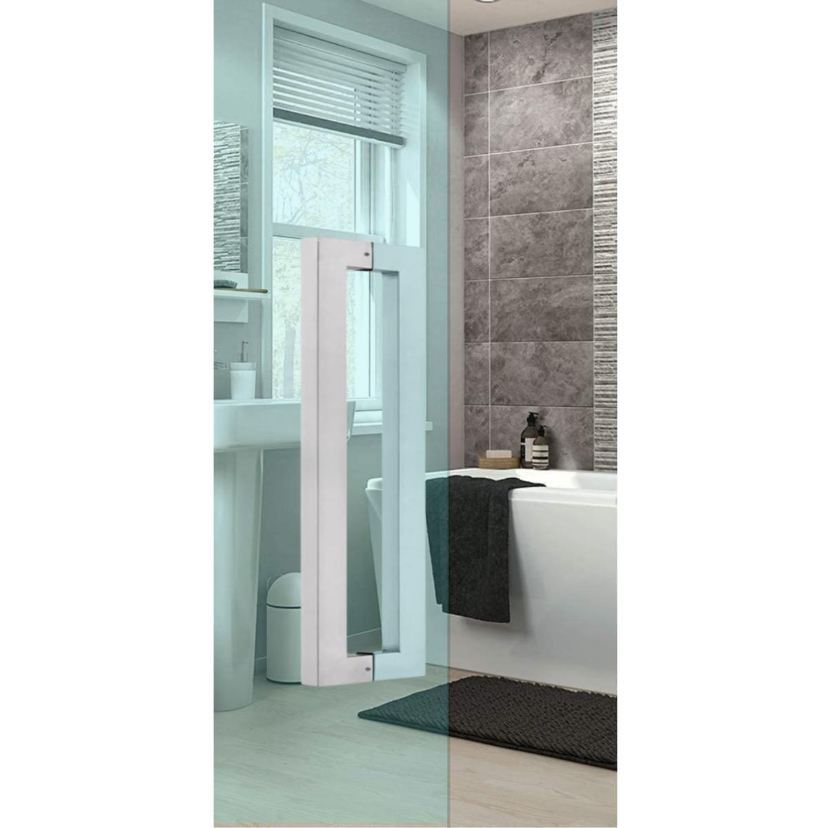 Manijón Para Mampara De Vidrio Línea Square 30cm