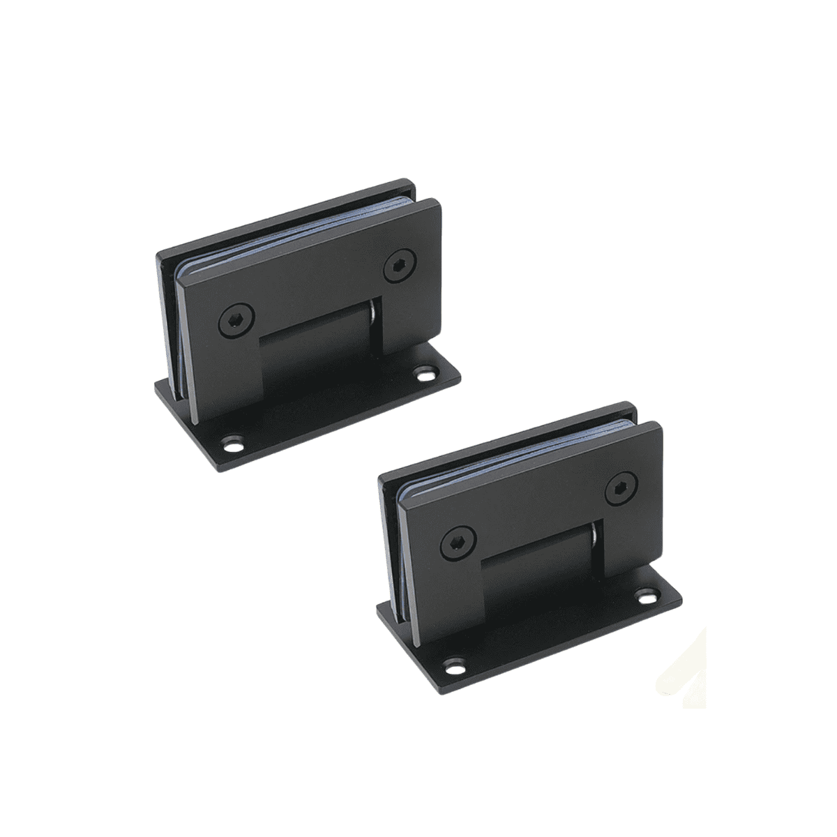 Set de bisagras blindex 90º para mampara vidrio de 6 a 12mm
