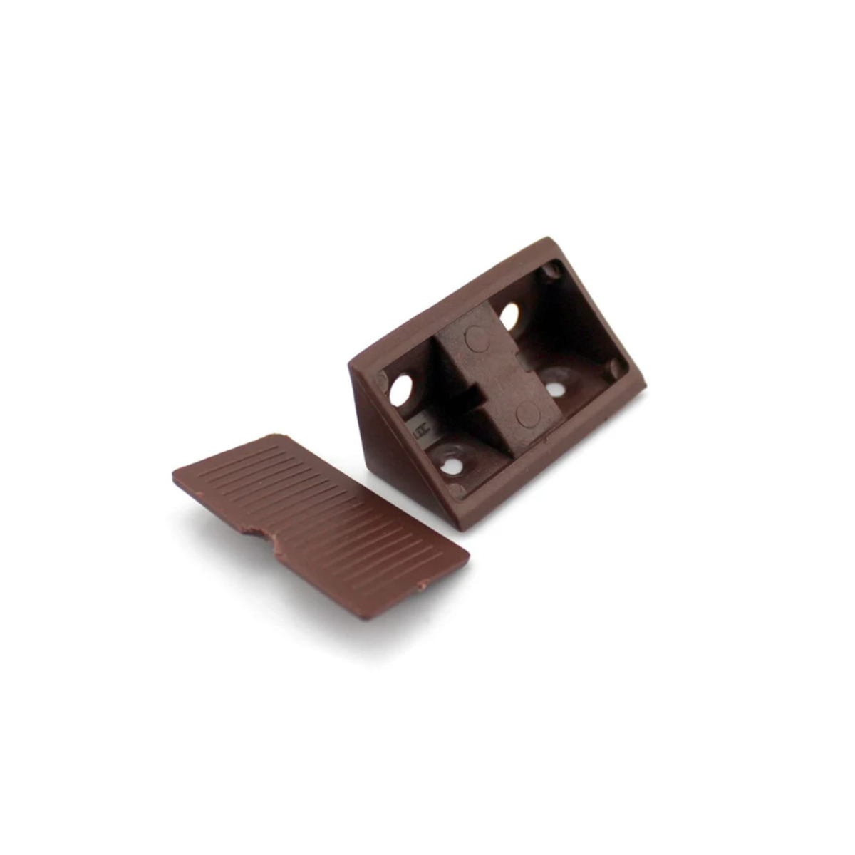 Escuadra Plástica Blanca Pack 10 Unidades - Armado De Muebles