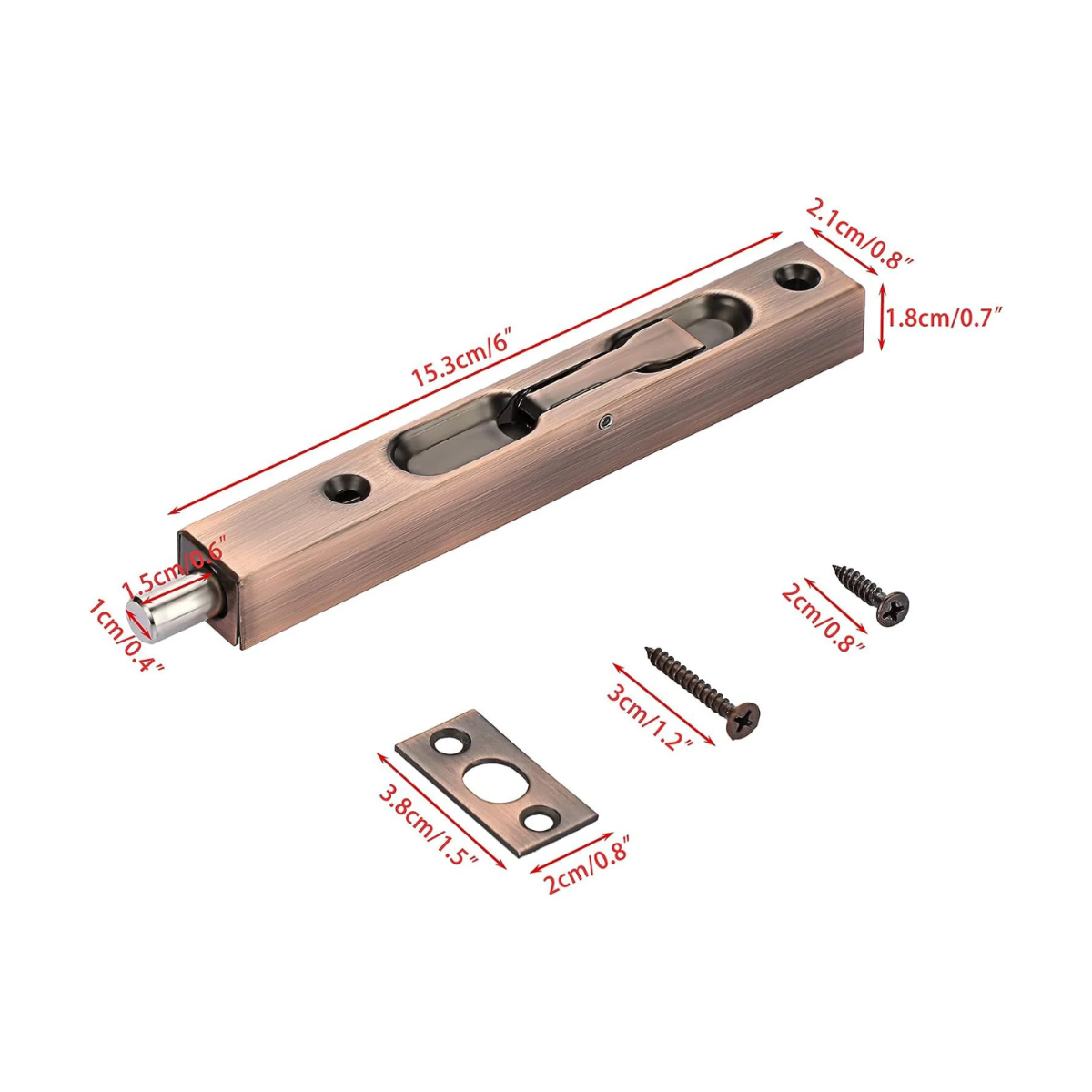 Pasador De Canto Acero Inox Reforzado Para Embutir