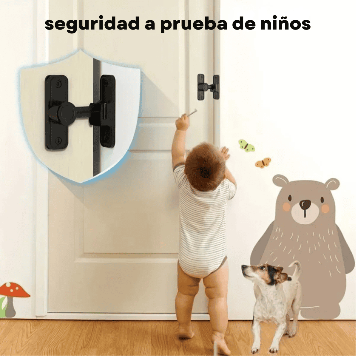 Pasador Estilo Granero Reversible Para Puertas Corredizas
