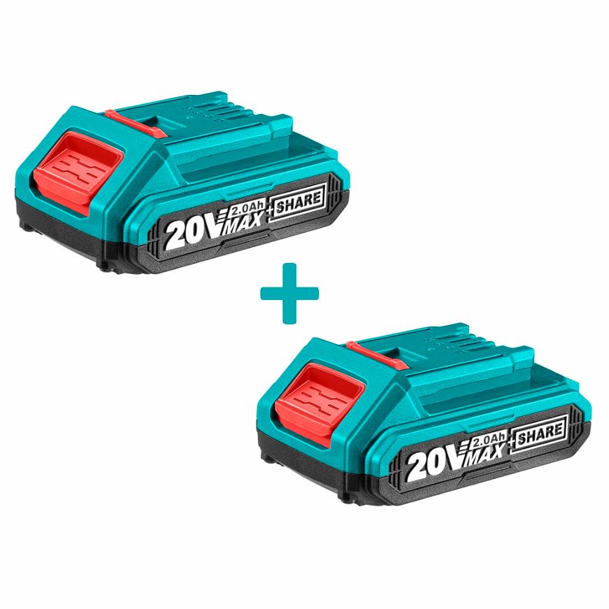 Atornillador Inalámbrico Total 20v - 2 Baterías + Cargador