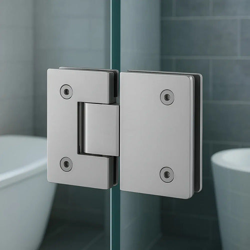 Bisagra Blindex 180 Grados Mampara Vidrio 6 A 12mm Satinado