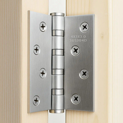 Bisagra Acero Inoxidable Sobre Rulemanes 4x3x3mm Plateado