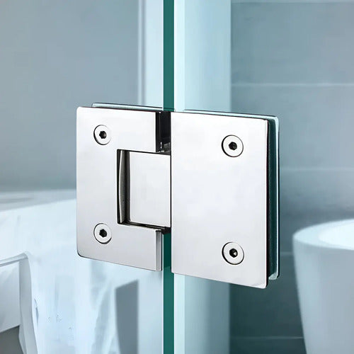 Bisagra Blindex 180 Grados Mampara Vidrio 6 A 12mm Cromado