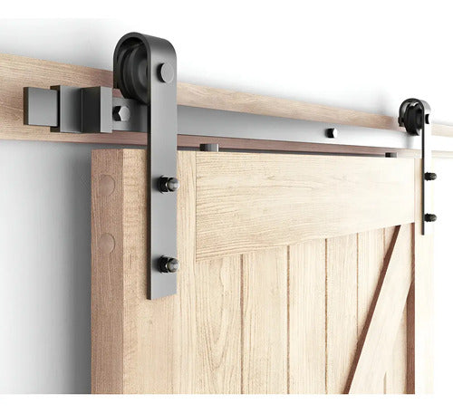 Kit Riel Granero Para Puertas Corredizas 2 Metros