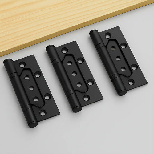 Pack 3 Bisagras Flap Acero 304 Tornillos Incluidos Negro