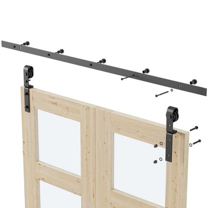 Kit Completo de riel para Puerta plegable estilo Granero