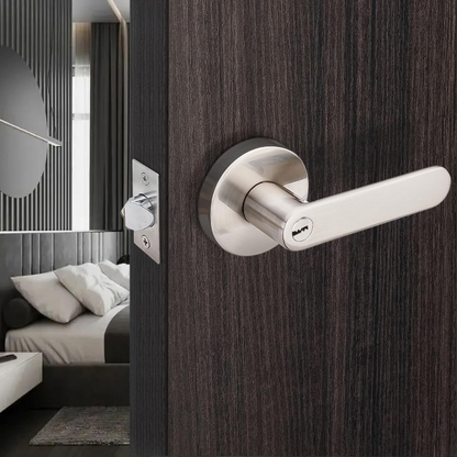 Set De 3 Manijas Línea Bella Interior Exterior Con Llave