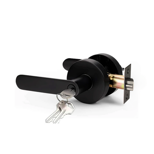 Manija línea bella para puerta con llave y tranca interior
