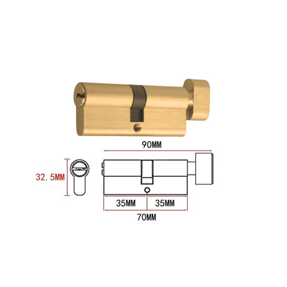 Cilíndro Universal 70mm, Reforzado Con Perilla Interior
