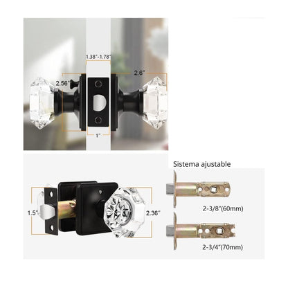 Cerradura Interior Con Tranca Línea Diamante Premium - Arista Insumos