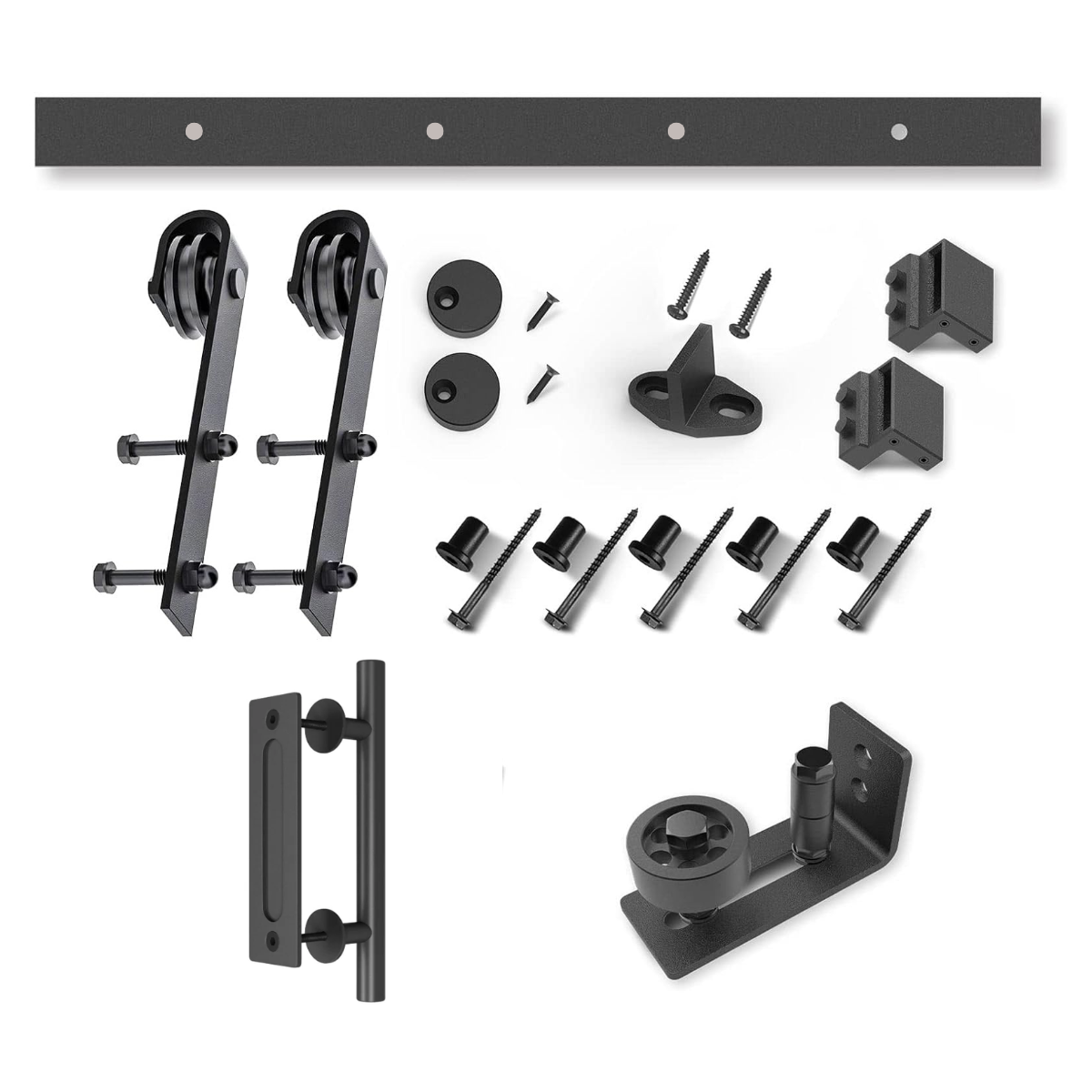 Kit Riel Granero Completo Para Puerta Corrediza 1,5 Metros