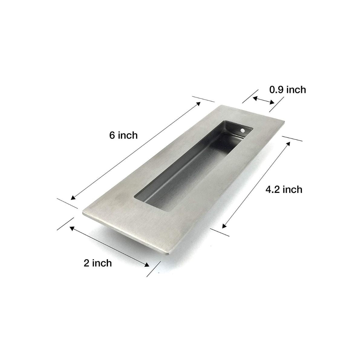 Tirador Cubeta Recta 150mm Embutir