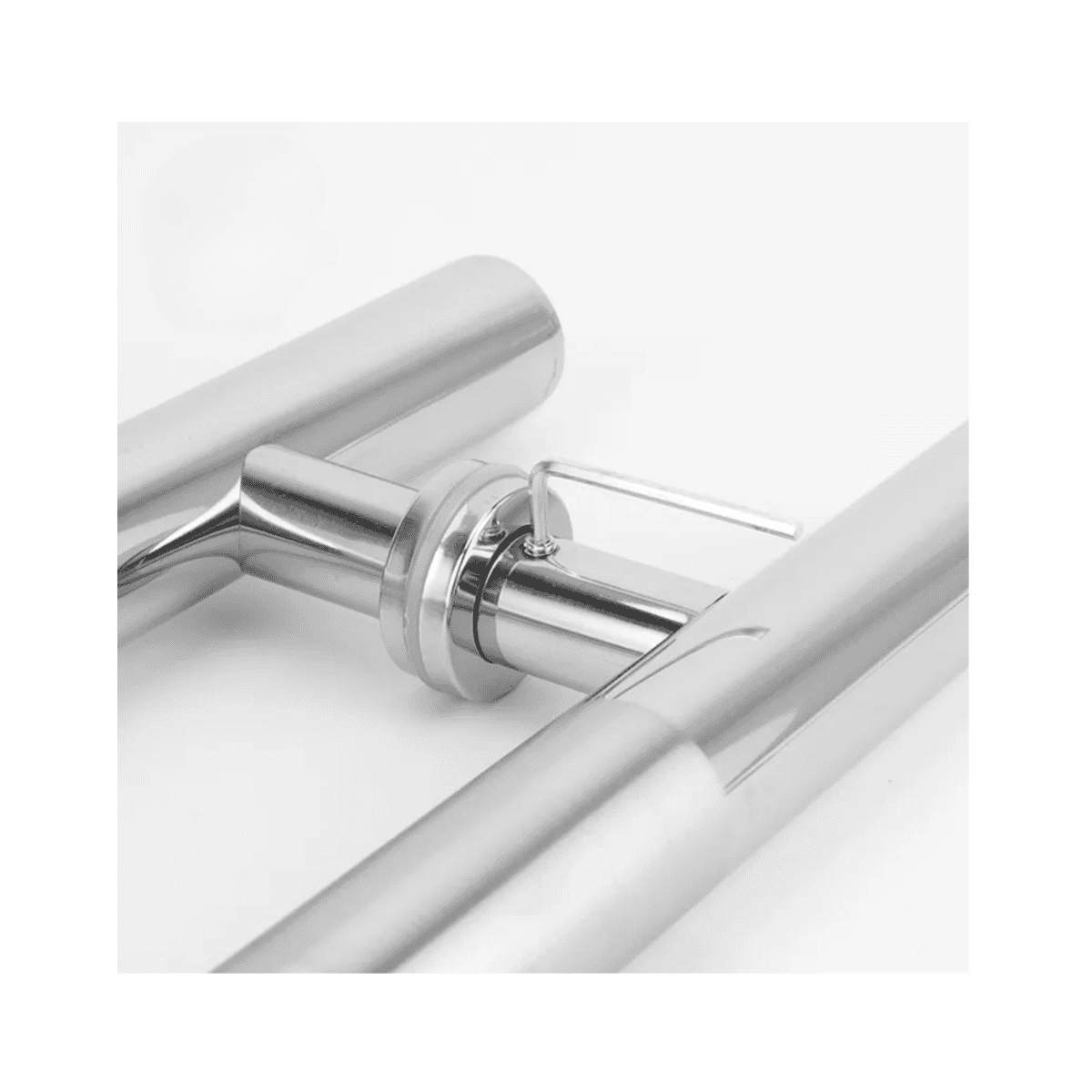 Manijón Doble Acero Inox cilíndrico Para Vidrio O Madera 80cm