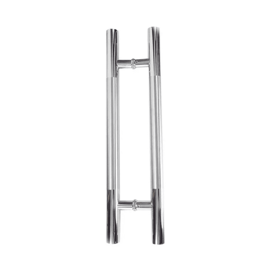 Manijón Doble Acero Inox cilíndrico Para Vidrio O Madera 80cm