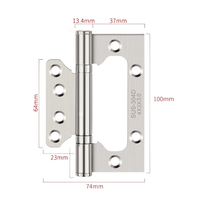 Bisagra Flap Acero 304 Reforzado 4 X 3 X 3
