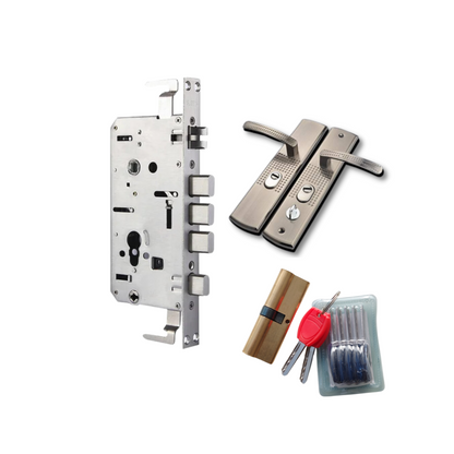 Cerradura Multianclaje Para Puertas De Chapa semiblindadas cilindro 90mm