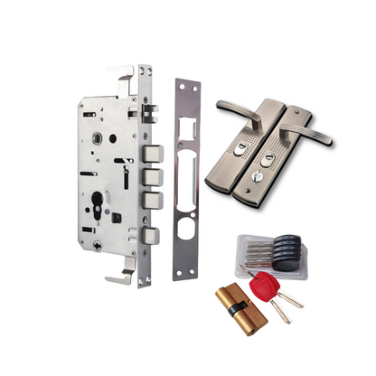 Cerradura Multianclaje Para Puertas De Chapa semiblindada cilindro 70mm