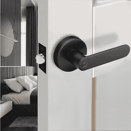Manija línea bella para puerta con llave y tranca interior