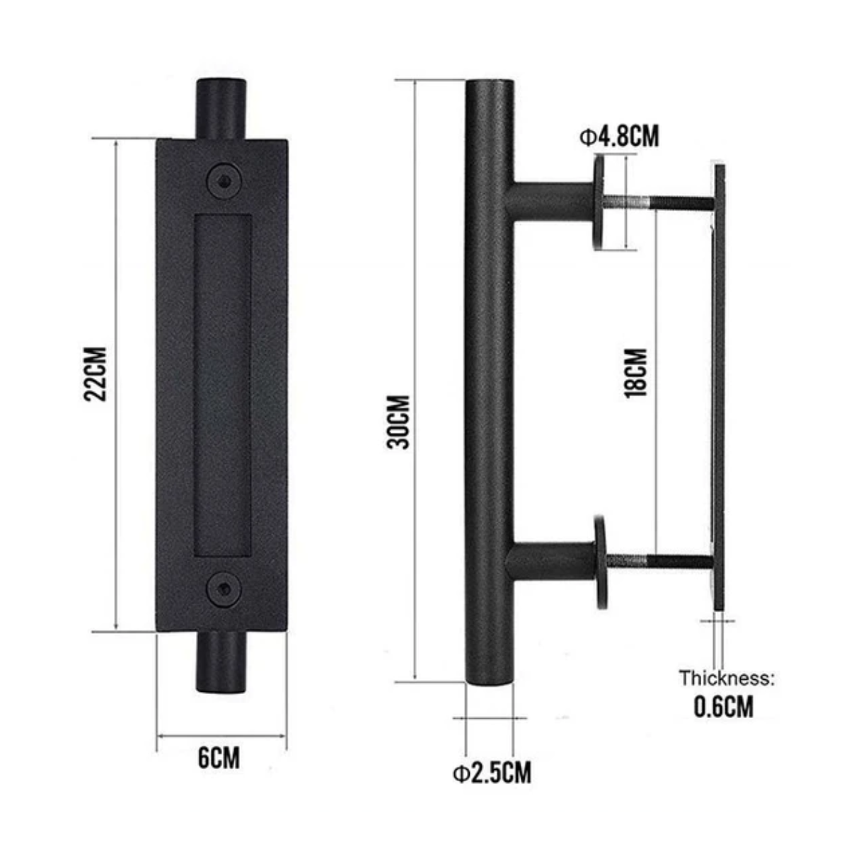 Kit Riel Granero Completo Para Puerta Corrediza 1,5 Metros