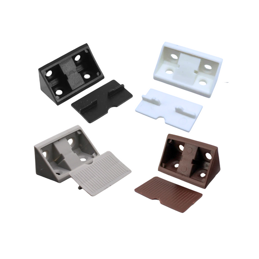 Escuadra Plástica Pack 40 Unidades Armado De Muebles